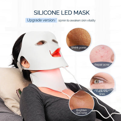 7-Color LED Face Mask for Skin Rejuvenation & Acne Treatment