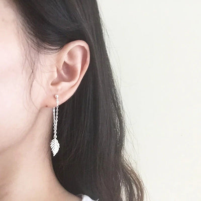 Willow Leaf Drop Earrings